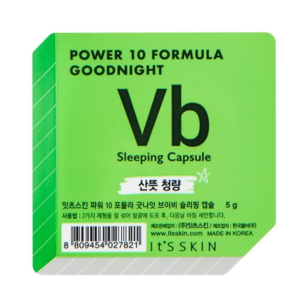 Power 10 Formula Good Night Sleeping Capsule VB Dwufazowa maseczka całonocna w kapsułce