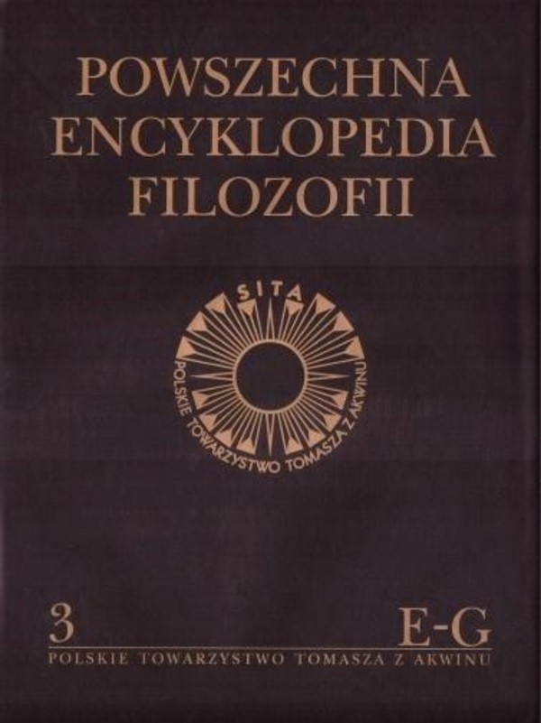 Powszechna Encyklopedia Filozofii Tom 3 E-G