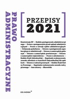 Prawo administracyjne - pdf Przepisy 2021