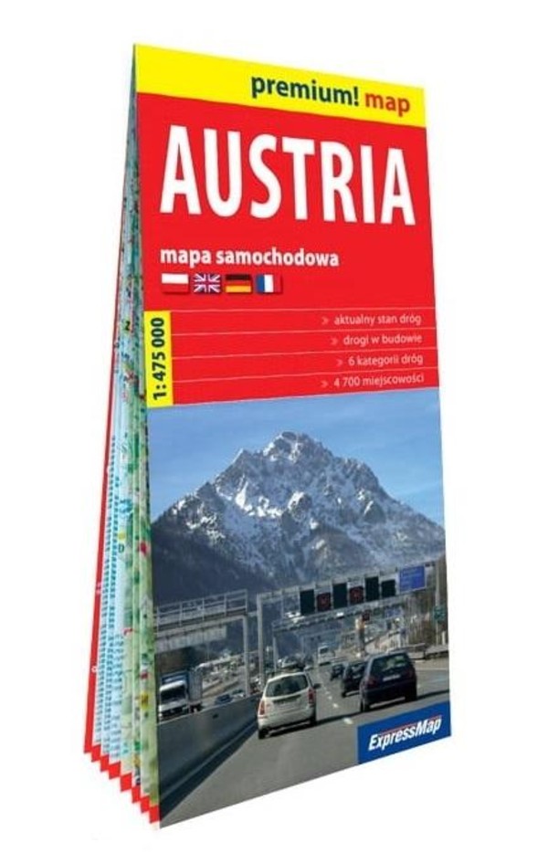 Premium! map Austria Mapa samochodowa 1:475 000