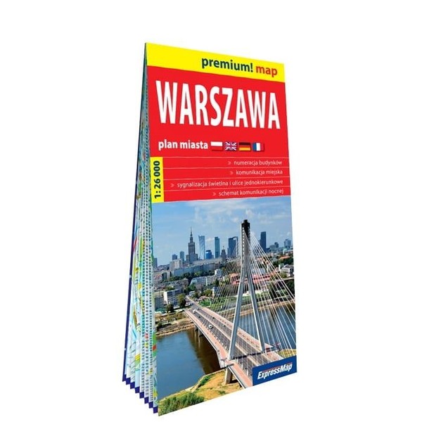 Premium!map Warszawa 1:26 000 plan miasta