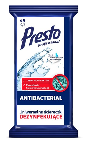 Ściereczki czyszczące+płyn Antibacterial