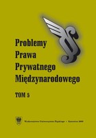 Problemy Prawa Prywatnego Międzynarodowego. T. 5 - pdf