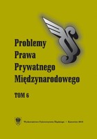 Problemy Prawa Prywatnego Międzynarodowego. T. 6 - pdf