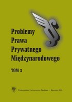 Problemy Prawa Prywatnego Międzynarodowego. T. 3 - pdf