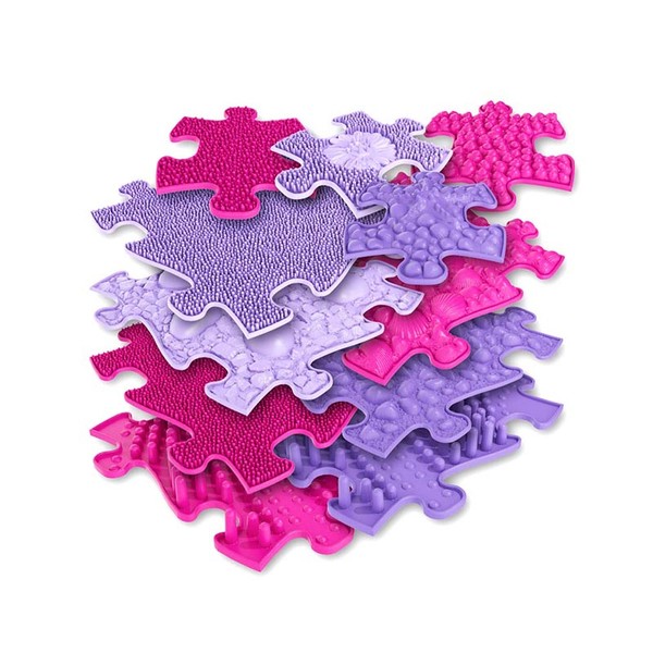 Mata podłogowa sensoryczna pink/violet 11 elementów