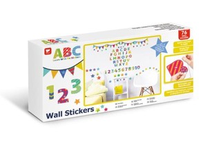 PROMO Naklejki ścienne zestaw ABC Ucz się ze mną 44920 34x46cm p12 Walltastic