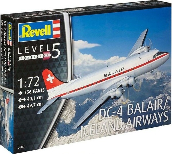 Model do złożenia Samolot DC-4 Balair Iceland Airways 1:72