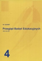 Przegląd Badań Edukacyjnych nr 1(4) / 2007