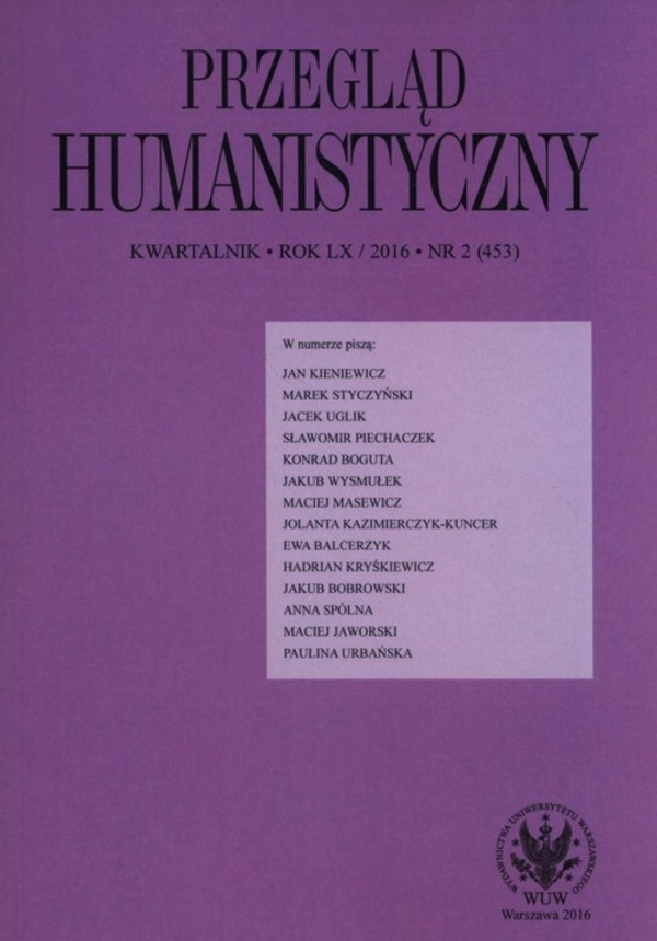 Przegląd Humanistyczny 2/2016