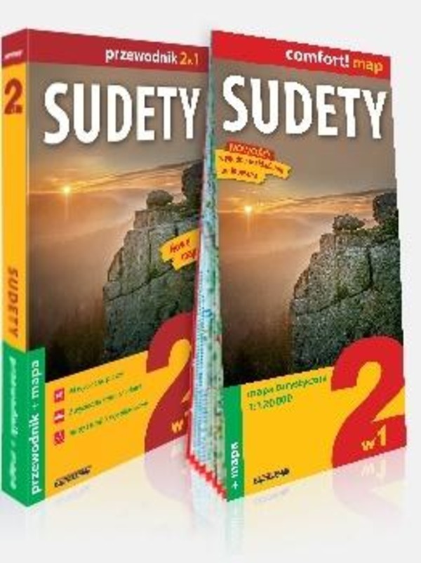 Sudety 2w1: przewodnik + mapa Explore! guide