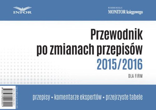 Przewodnik po zmianach przepisów 2015/2016 dla firm - pdf