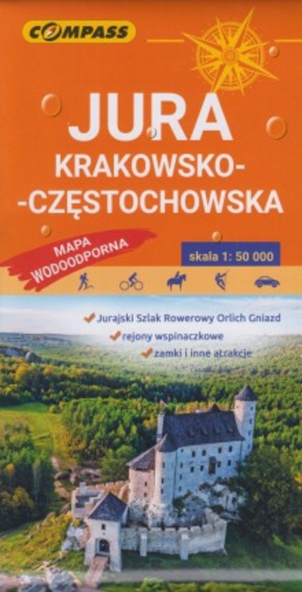Jura Krakowsko-Częstochowska Mapa turystyczna Skala 1:50 000