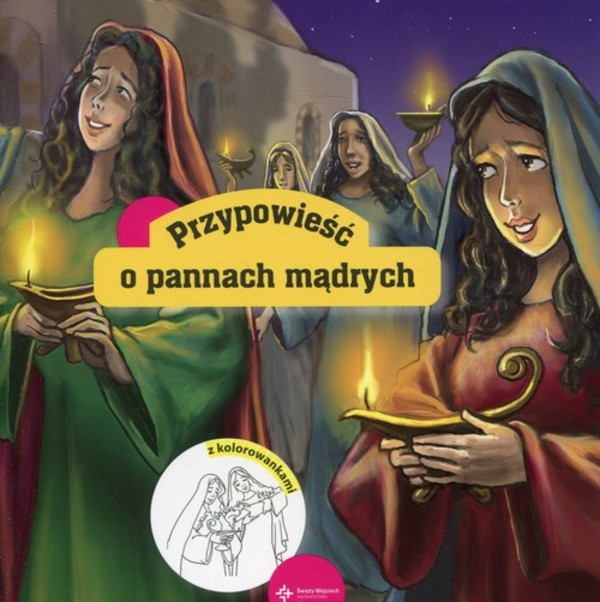 Przypowieść o pannach mądrych Kolorowanka