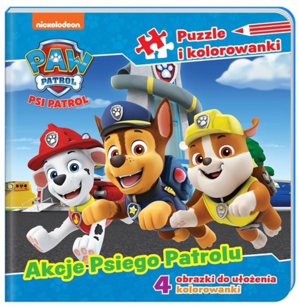 Psi Patrol Akcje Psiego Patrolu Puzzle i kolorowanki