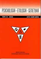 Psychologia - etologia - genetyka nr 21/2010