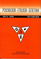 Psychologia - etologia - genetyka nr 17/2008 - pdf