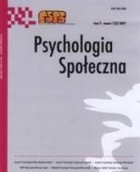 Psychologia Społeczna - pdf nr 1(3)/2007