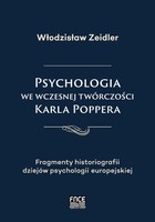 Okładka:Psychologia we wczesnej twórczości Karla Poppera 