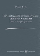 Psychologiczne uwarunkowania przemocy w rodzinie - pdf