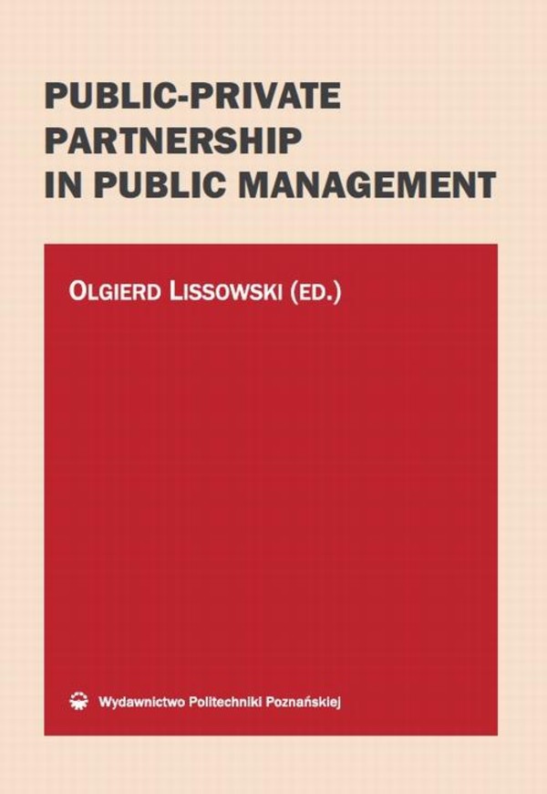 Public-private partnership in public management - pdf