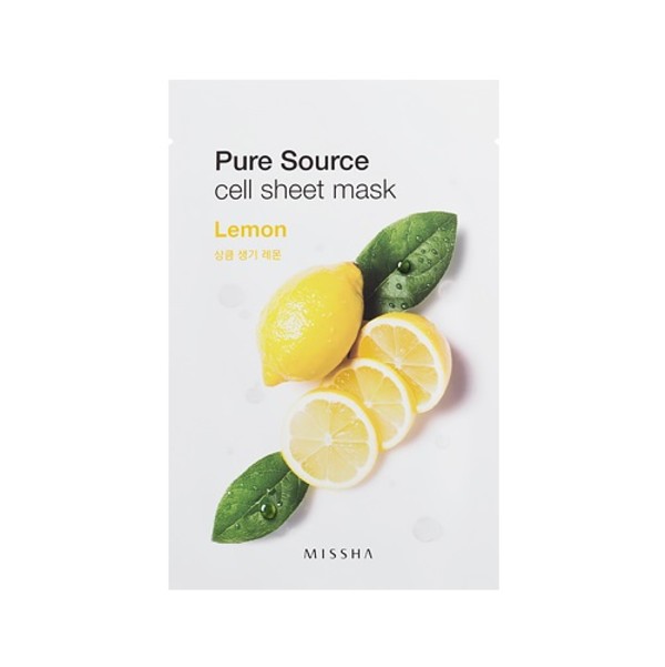 Pure Source Lemon Bawełniania maska na twarz