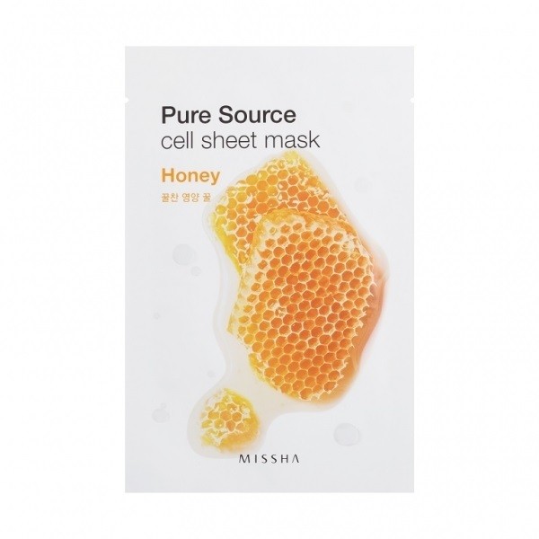 Pure Source Honey Bawełniania maska na twarz