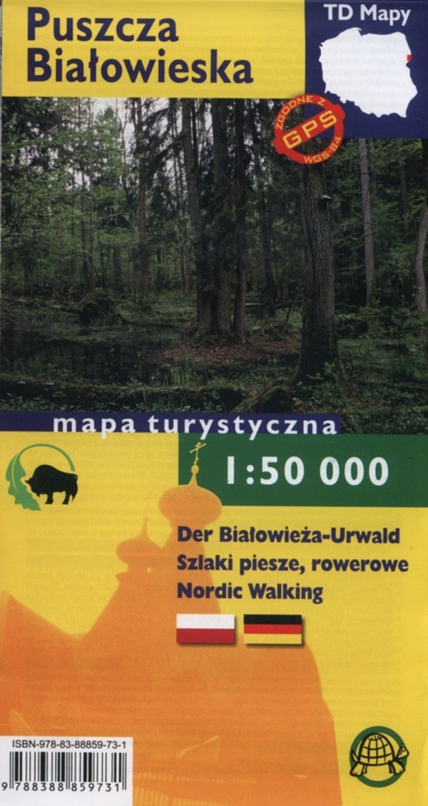 Puszcza Białowieska, Der Białowieża-Urwald Mapa turystyczna Skala: 1:50 000