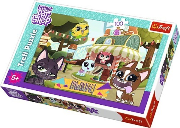 Puzzle Littlest Pet Shop Zabawa w parku 100 elementów