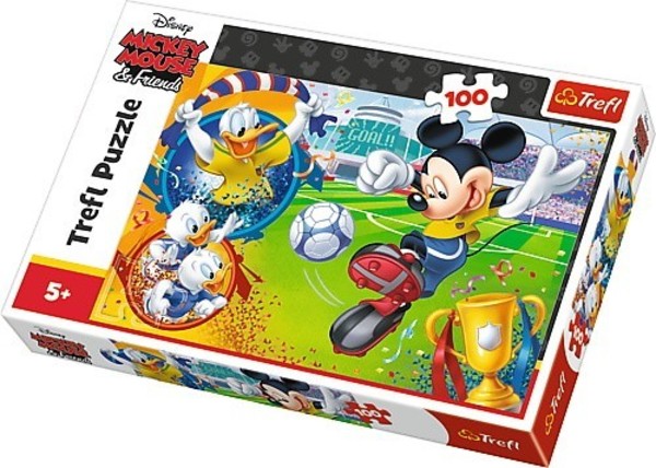 Puzzle Myszka Miki na boisku - 100 elementów