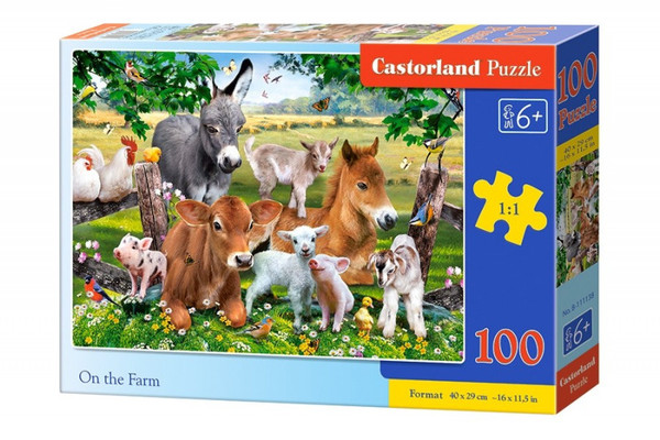 Puzzle Zwierzęta na farmie 100 elementów