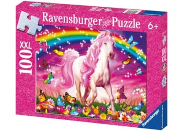 Puzzle Jednorożec XXL brokat 100 elementów