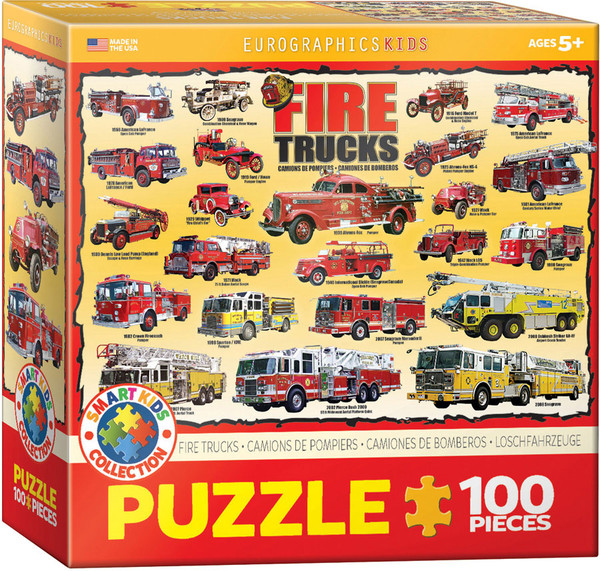 Puzzle Smartkids Samochody Straży Pożarnej 100 elementów