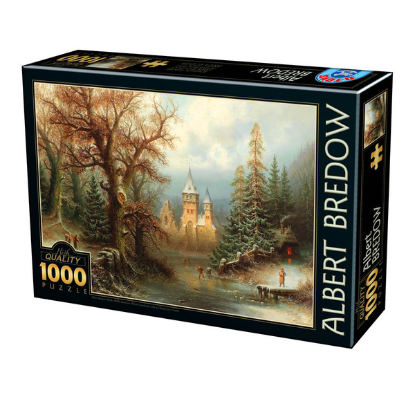 Puzzle Romantyczny krajobraz, Albert Bredow 1000 elementów