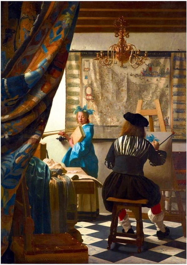 Puzzle Alegoria malarstwa, Johannes Vermeer 1000 elementów