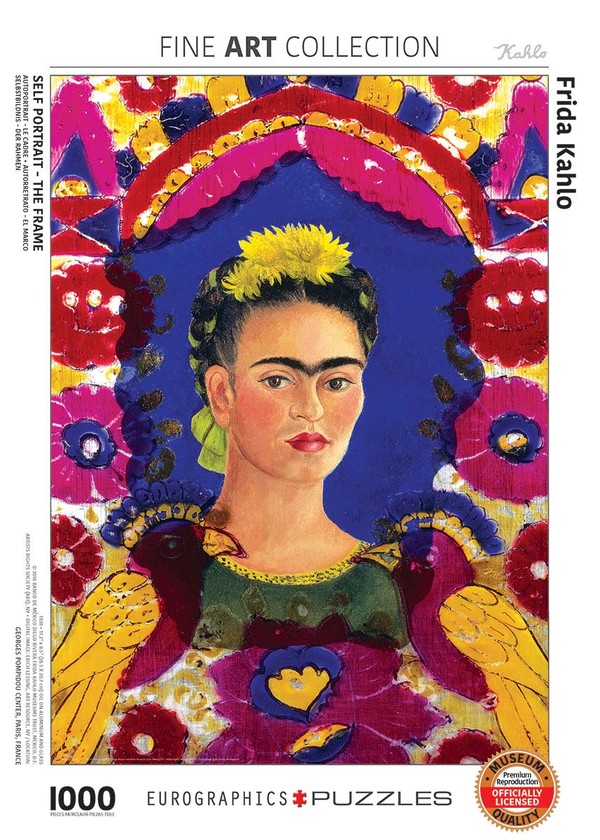 Puzzle Autoportret the frame, Frida Kahlo 1000 elementów