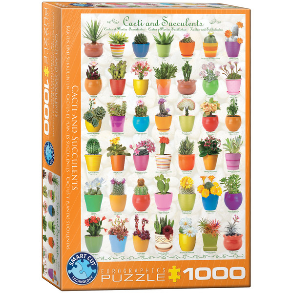 Puzzle Kaktusy i sukulenty 1000 elementów