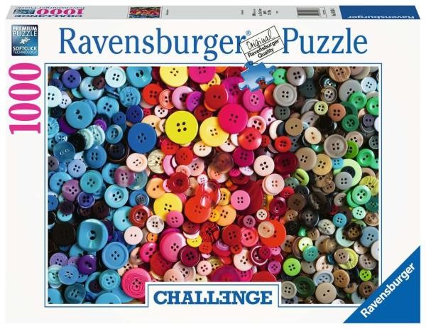 Puzzle Challenge. Kolorowe guziki 1000 elementów