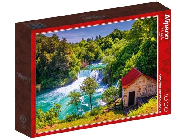 Puzzle Wodospady Krka, Chorwacja 1000 elementów