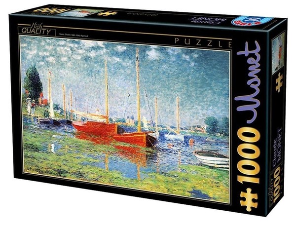 Puzzle Claude Monet, Łódki w Argentuil 1000 elementów