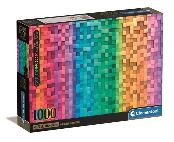Puzzle Compact Color Boom Pixel 1000 elementów