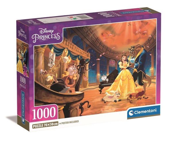 Puzzle Compact Disney Princess Piękna i bestia 1000 elementów