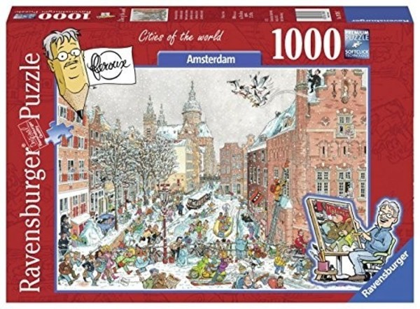 Puzzle Amsterdam zimą