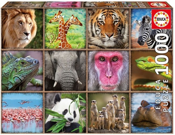 Puzzle Dzikie zwierzęta 1000 elementów