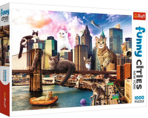 Puzzle Koty w Nowym Jorku 1000 elementów