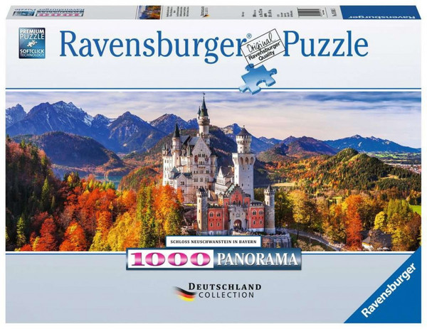 Puzzle Panorama Zamek Neuschwanstein