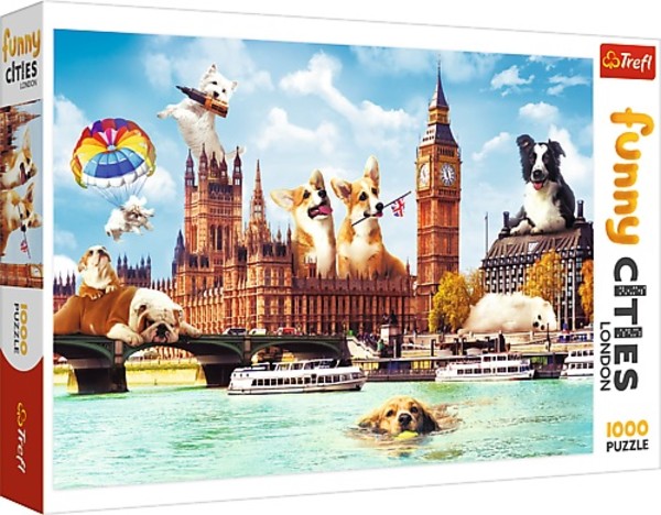 Puzzle Psy w Londynie - 1000 elementów