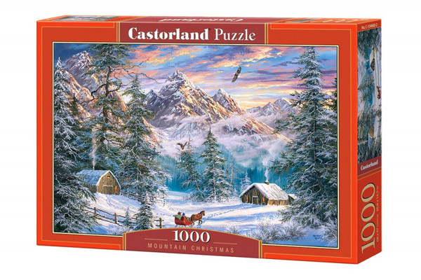 Puzzle Zima w górach - 1000 elementów