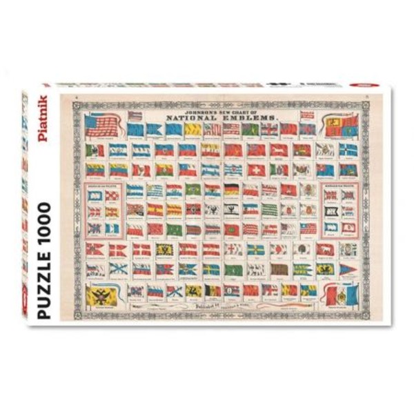 Puzzle Flagi - 1000 elementów