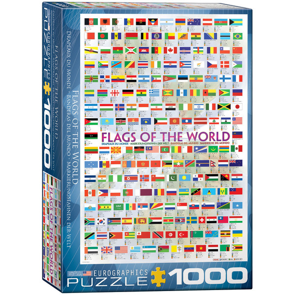 Puzzle Flagi świata 1000 elementów